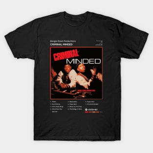 Boogie Down Productions - Criminal Minded Tracklist Album T-Shirt